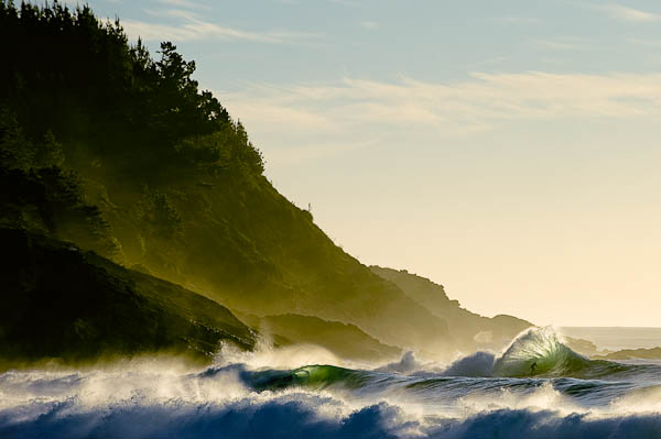 Pete Mendia, a Chilean left-hander and one of the raddest surf shots we’ve ever seen. Photo: Burkard